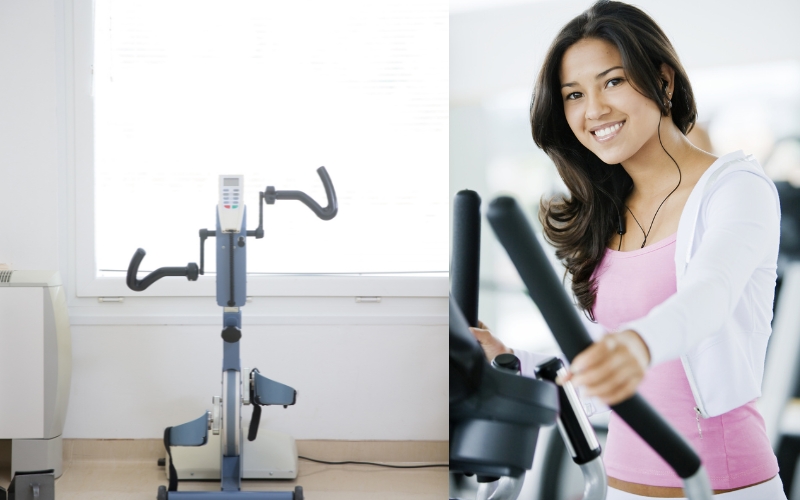Exercise Bike with Arm Movement - different options