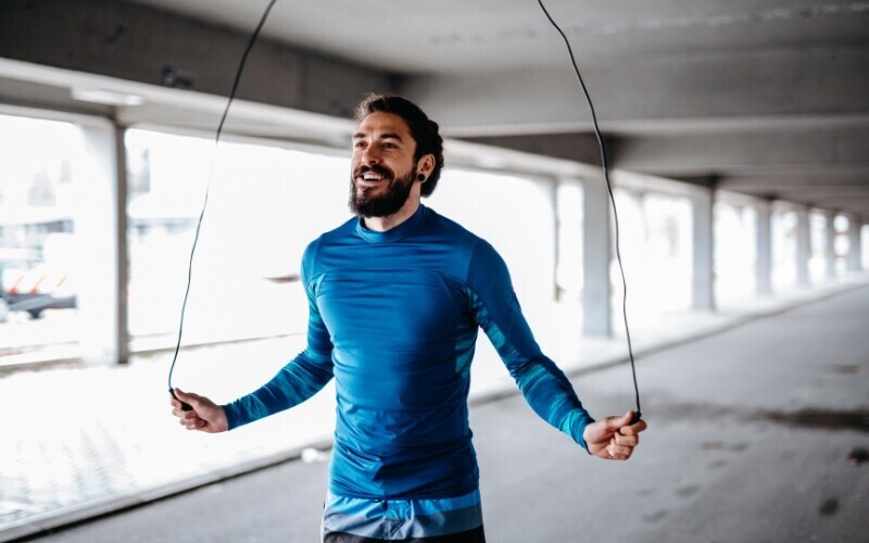 an example of cardio - jump-rope