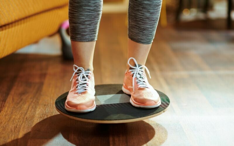 Balance Exercise - a wobble board