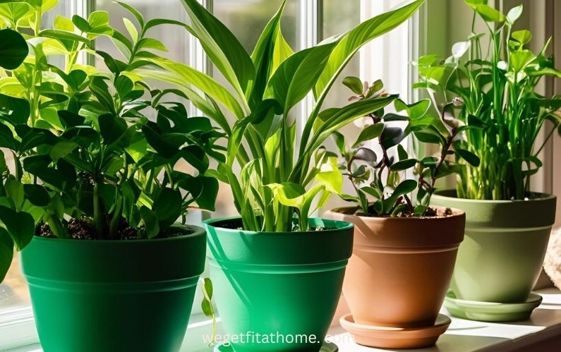 Best Indoor Plants for Clean Air - plants sitting on a window sill