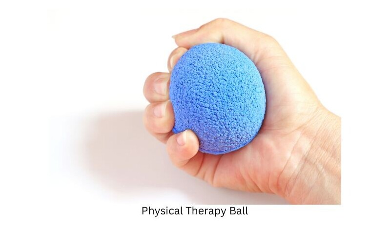 squeezing a physical therapy ball